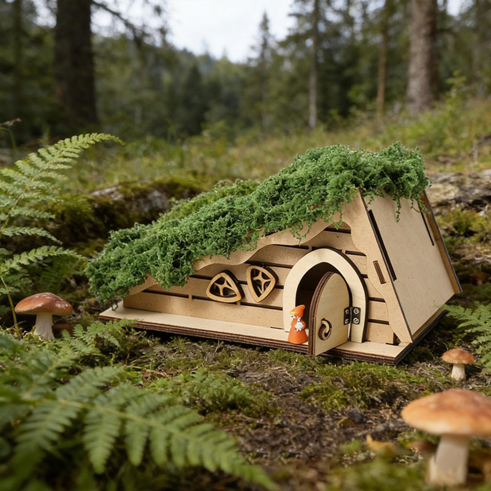 Fairy Garden Houses Wood Books - Kids Outdoor Doll House reseña y precio