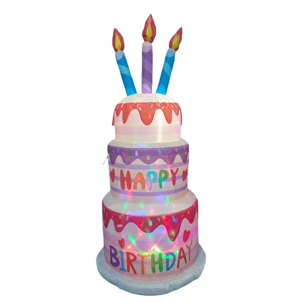 1.8M Inflatable Birthday Cake  - Kids Outdoor Decor reseña y precio