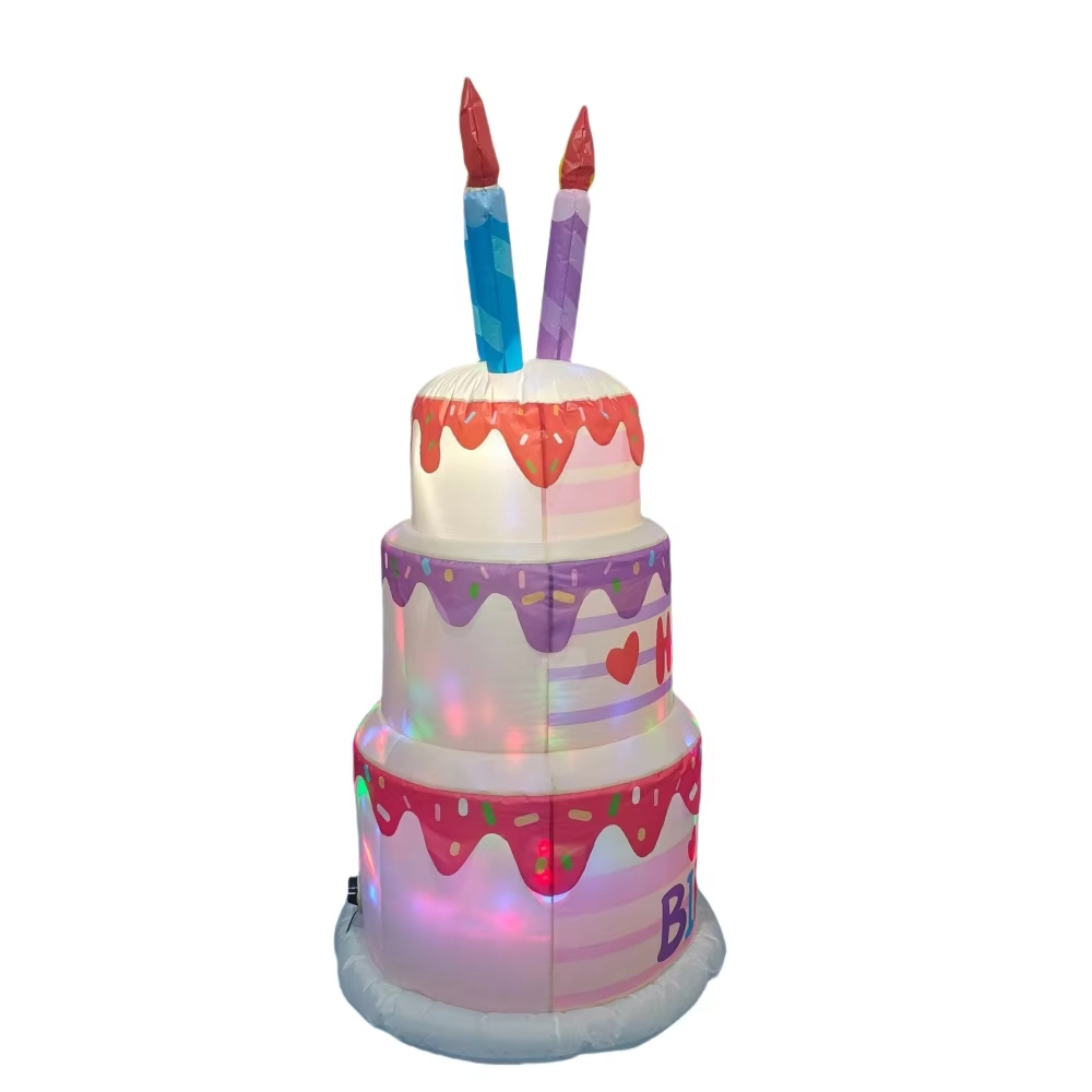1.8M Inflatable Birthday Cake  - Kids Outdoor Decor reseña y precio