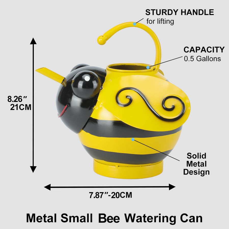 Cute Bee Watering Can for Indo - Kids Outdoor Decor reseña y precio