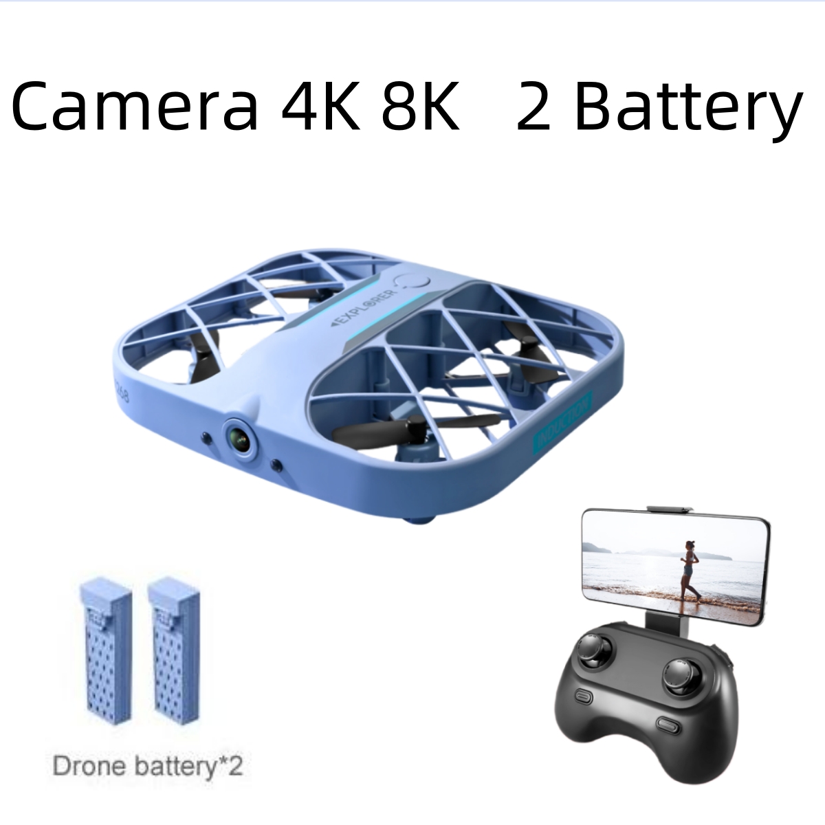 JJRC H107 FPV RC Drone with 2  - Kids Outdoor Adventure reseña y precio
