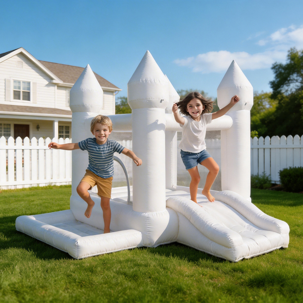 Popular White Wedding Inflatab - Kids Outdoor Jumping Castle reseña y precio