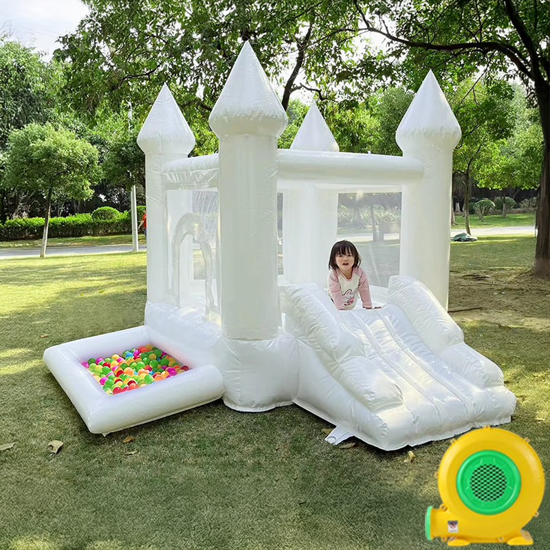 Popular White Wedding Inflatab - Kids Outdoor Jumping Castle reseña y precio