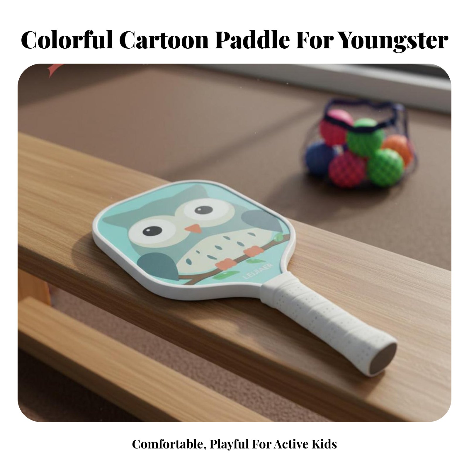 Children's Pickleball Paddle E - Kids Indoor Outdoor Games reseña y precio