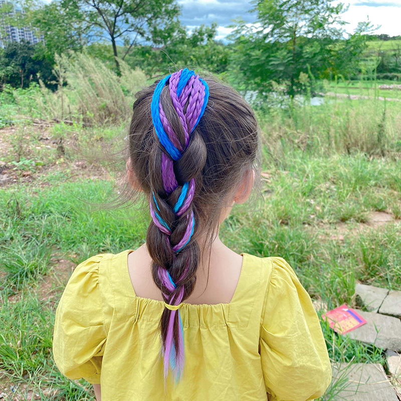 1 PCS New Girls Colorful Wigs  - Kids Outdoor Decor reseña y precio
