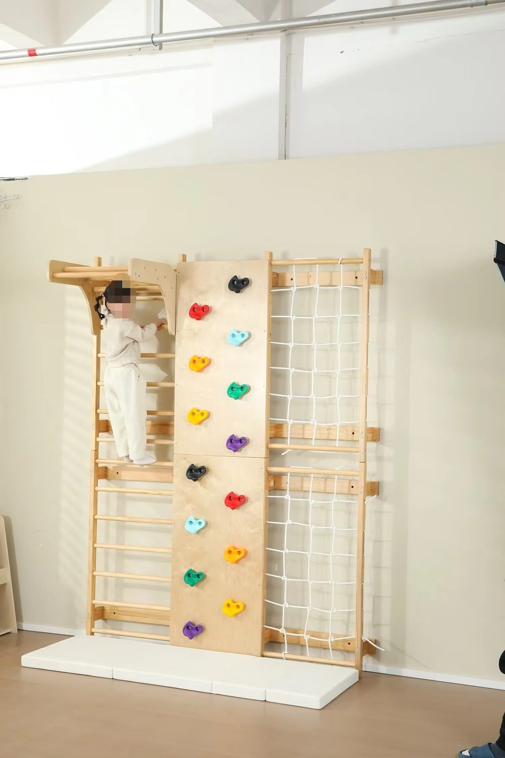 In Stock Indoor Monkey Bars Ki - Kids Outdoor Wooden Climbing Frame reseña y precio