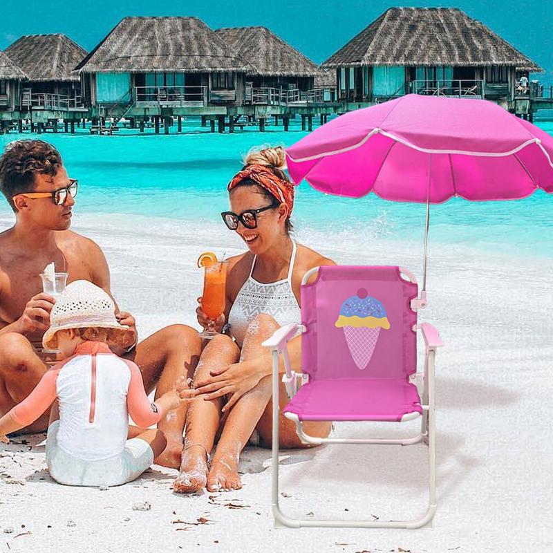 Kids Umbrella Chair Beach Sand - Kids Outdoor Lawn Chair reseña y precio